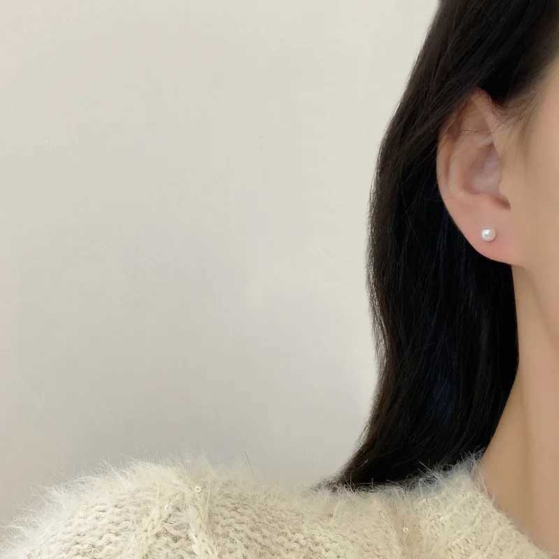 4mm 6mm 8mm 3 pairs of imitation pearl jewelry sets female earrings Korean glass temperature wholesale gifts for girls from Brinks W241023