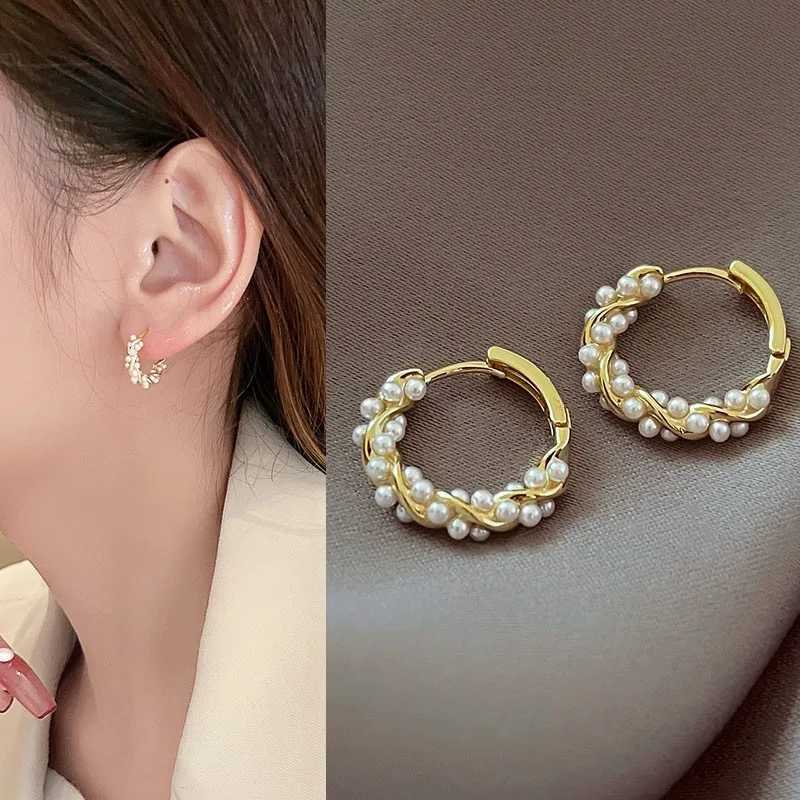 ZAKOL French imitation pearl ring earrings small round earrings suitable for womens mini jewelry elegant gifts W241023