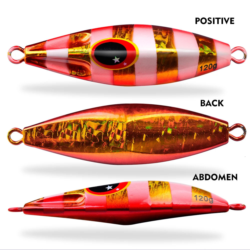 PROBEROS 1pc Glowing Metal Jig Fishing LureBionic Sea Bait with Realistic Action Durable Slow Pitch for Nighttime Catches 241024