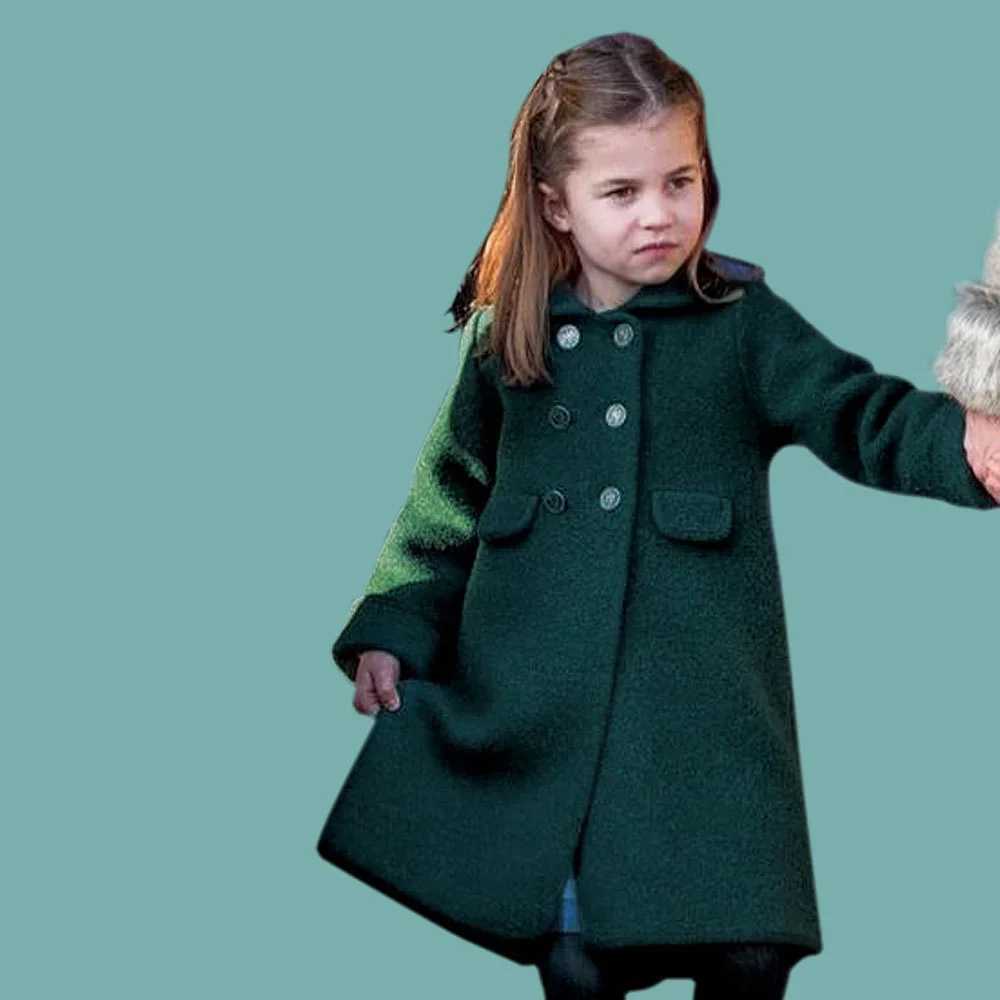 Childrens Clothing Autumn/Winter Spanish Princess Solid Teen Boys and Girls Thick Warm Long Jacket Coat Childrens Coat W241023