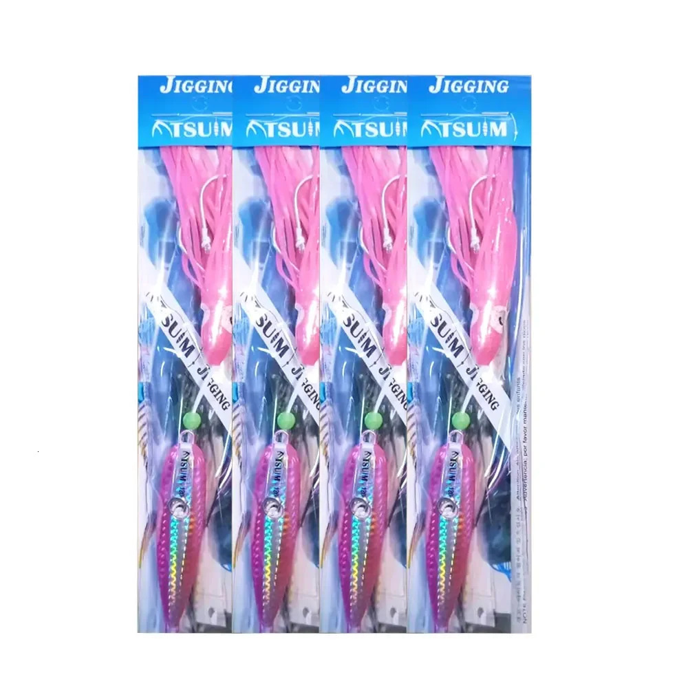 1PC Inchiku 80g100g120g150g200g250 Jig Metal Head Octopus Skirt Kingfish Snapper Grouper Slow Jigging Lure Artifial Fishing Bait 241024