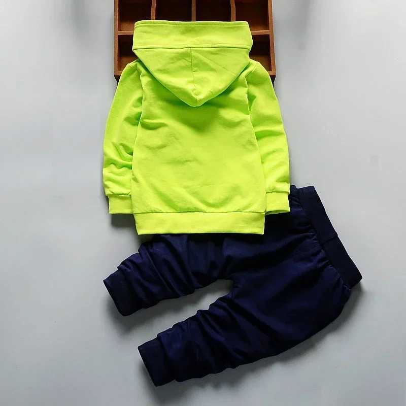 DIIMUU Boy Jeans Clothes Set Autumn Kids Denim Hooded Coat + Pants Outfits Baby Long Sleeve Clothing 1 2 3 4 Years TracksuitsX241023