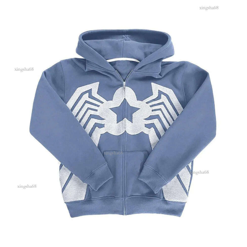 Men's Hoodies Sweatshirts Y2k Star Embroidered Zipper Hoodie American Men Women Retro Corduroy Sweatshirt Harajuku Loose Jacket Men Clothing Stre