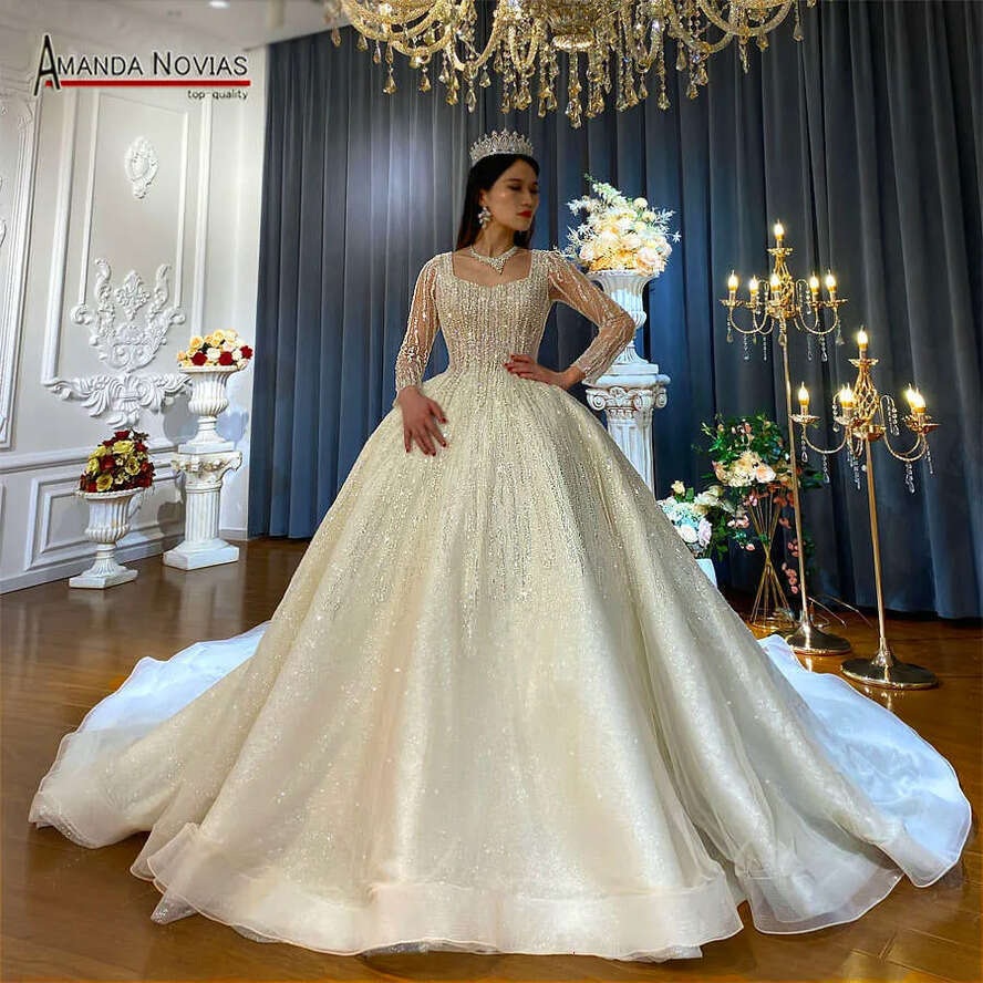 Amanda Novias New Collection Beading Wedding Dress