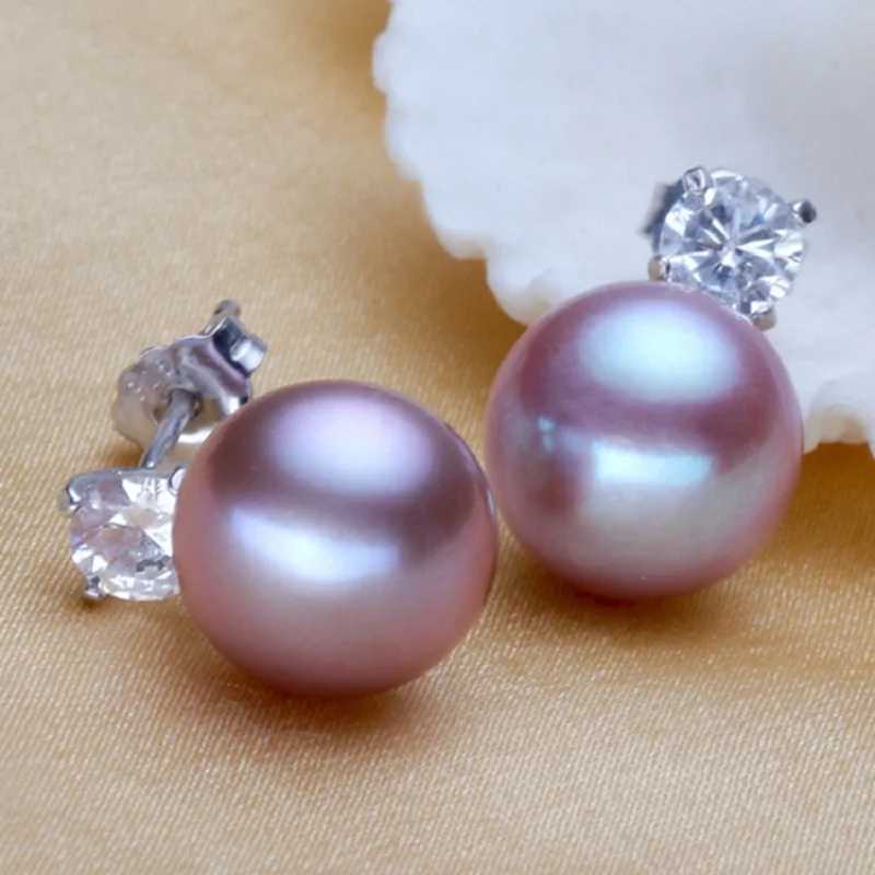 Hot Sale Pearl Stud Earrings AAAA Natural Freshwater Pearl 925 Sterling Silver Earrings For Women Fashion Korea Jewelry GiftsX241023