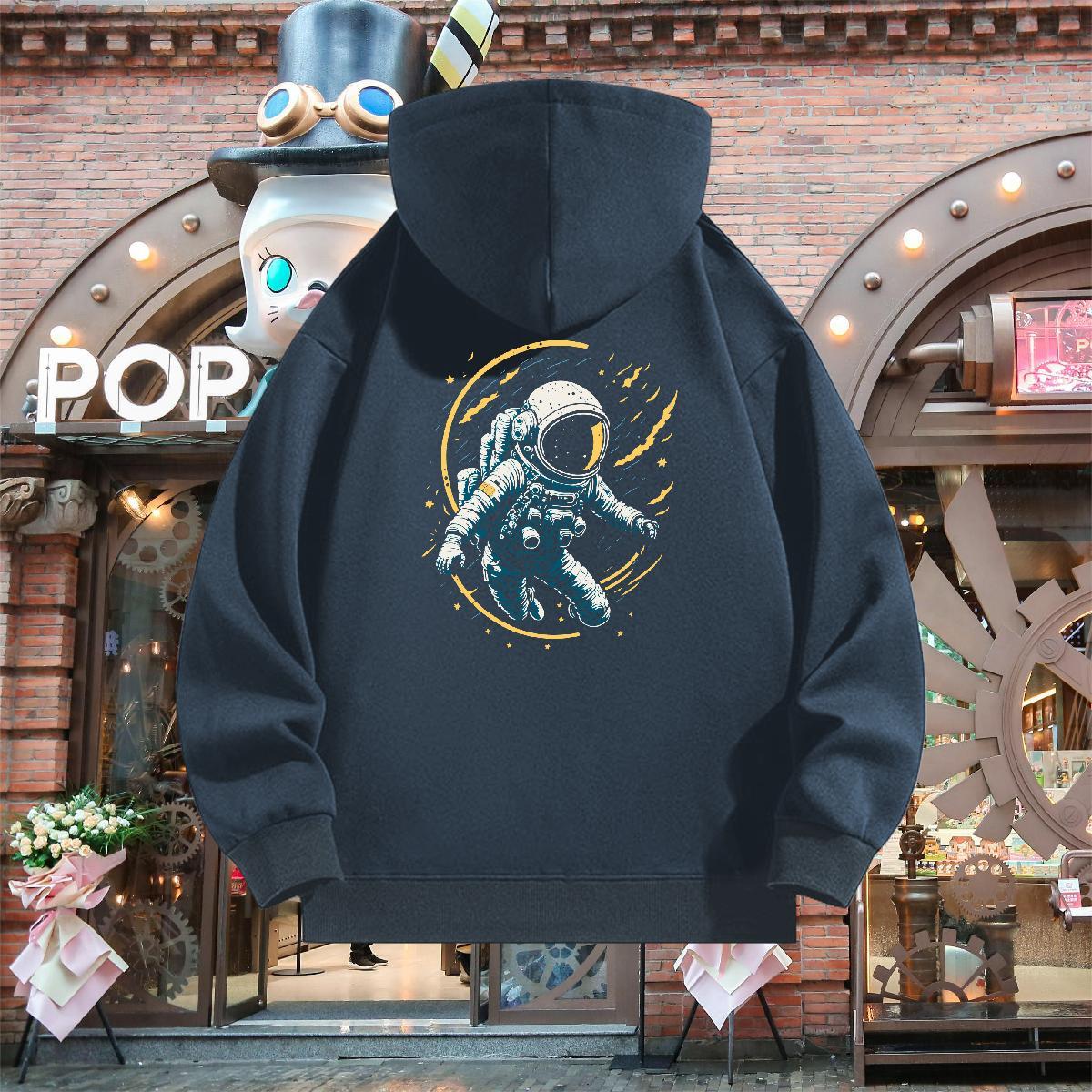 Stylist Hoodie Hooded Collar Comfortable Mens Hoodie Custom Print Oversized Pullover Hoodie Anime Printing Street Cotton 350g