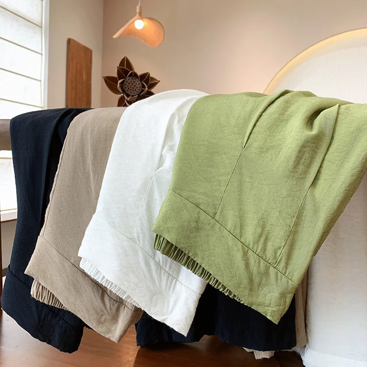 Yasuk Spring Summer Womens Casual Soft and Comfortable Bandage Loose Cotton Linen Wide Pants Chinese Style Retro Slimming 241024