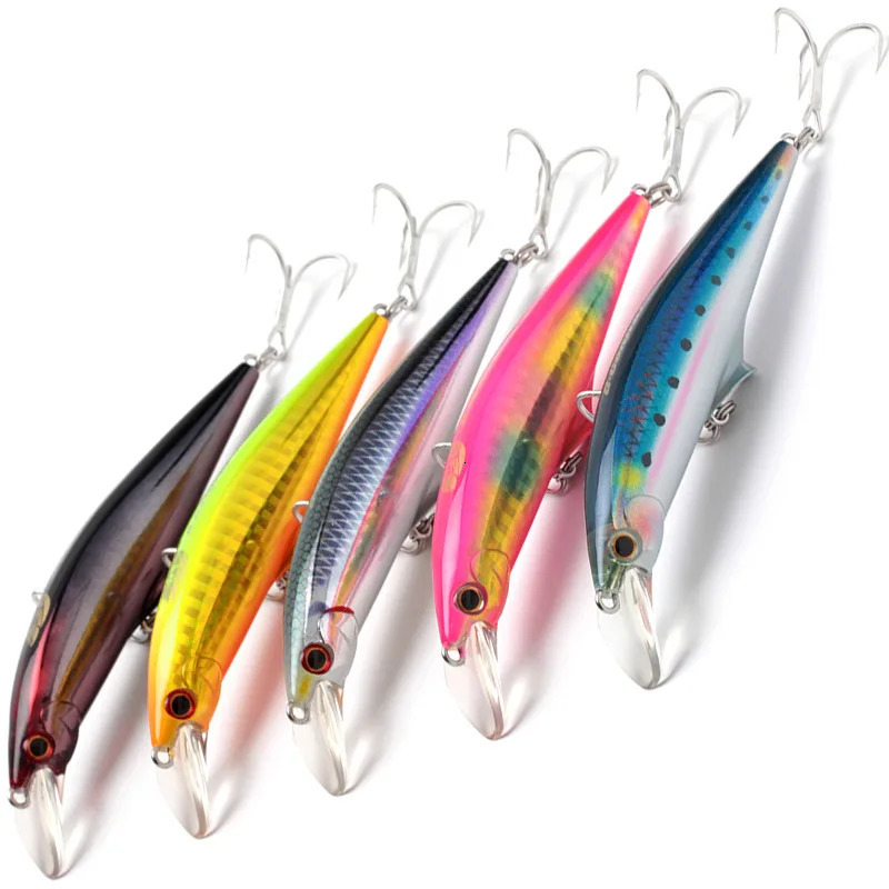 45g 120mm Minnow Sinking Fishing Lure Hard Plastic Trout Artificial Bait Pesca Wobbler for pike bass Crankbait 241024