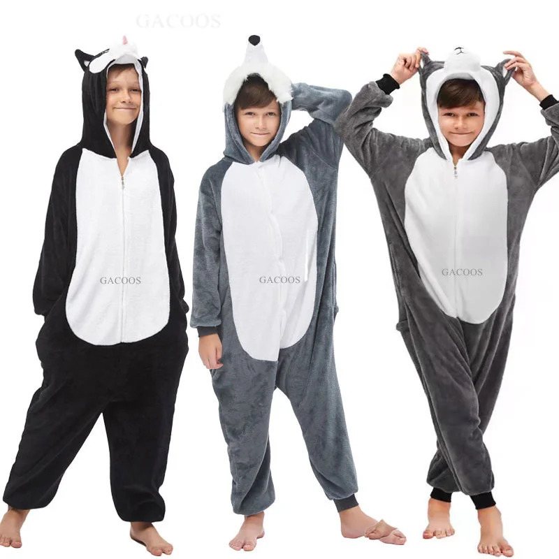 Dinosaur Kigurumi Pajamas Childrens Winter Pajamas Childrens Baby Animals Onesies Childrens Boys and Girls Halloween Costumes jumpsuit 241024