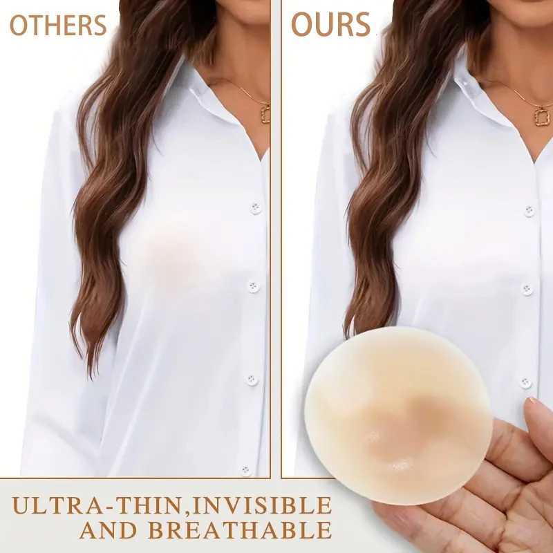 Womens Non Adhesive Glue Free Nipple Covers Pasties Reusable Chest Stickers Breast Boob Tape Invisible Sticky Bras Stick on BraXJ241024