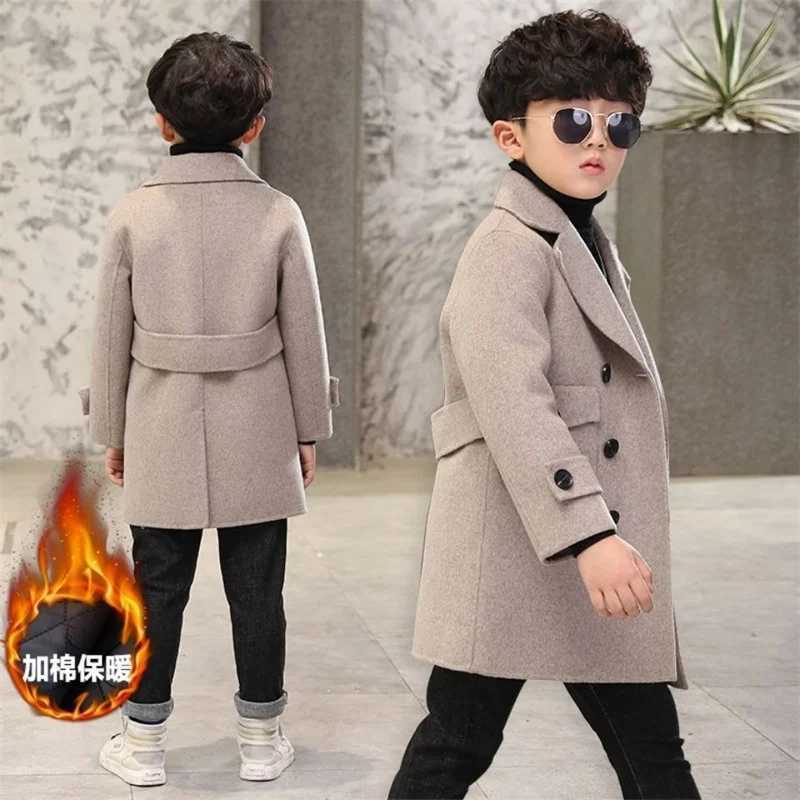 Womens wool coat outerwear latest thick velvet winter autumn cotton childrens clothing W241023