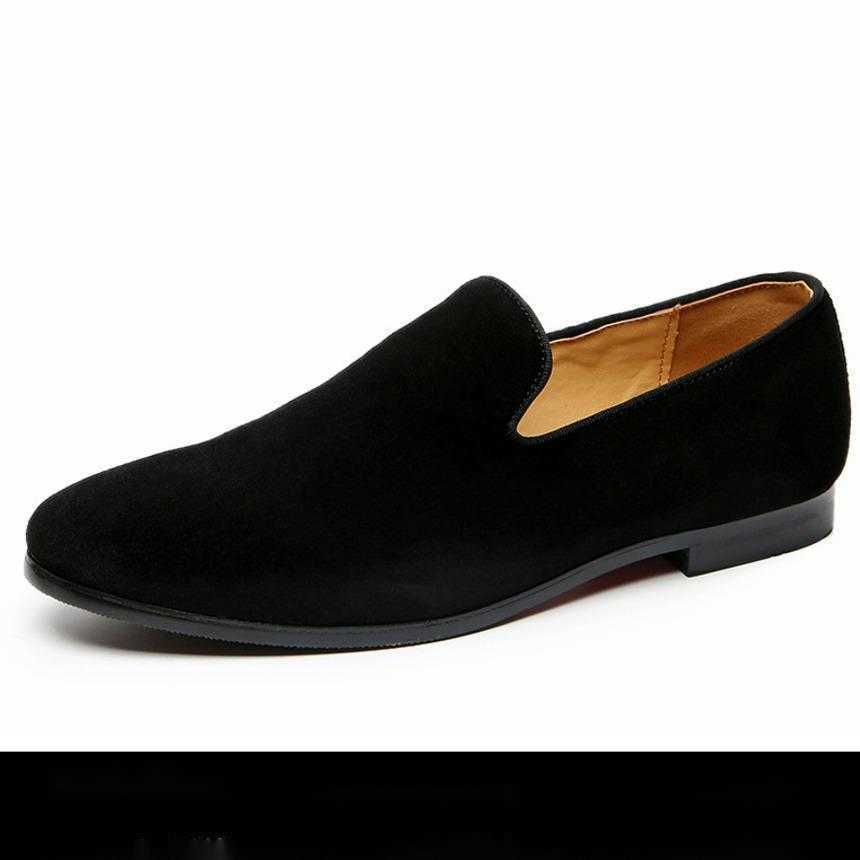 Men Dress Shoes Spring New Mens Shoes Mens Shoes Korean Version Versatile Frosted Leather Shoes One Foot Mens Shoes 241009