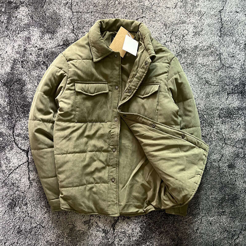 Japan Retro Deer Fur Soft Thick Warm Autumn Winter Cotton Padded Clothes Pockets Workwear Collars Casual Parkas Coats Jackets