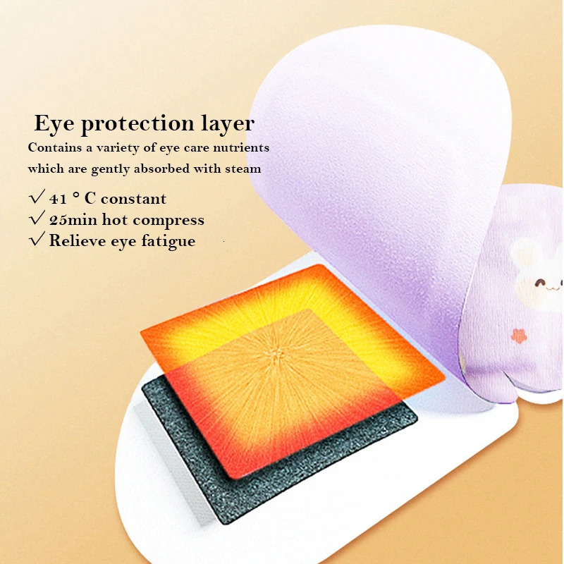 20pcs steam eye mask thermal compression sleep facial mask Alleviates eye fatigue anti dark circle protection eye vision sleep aid 241024