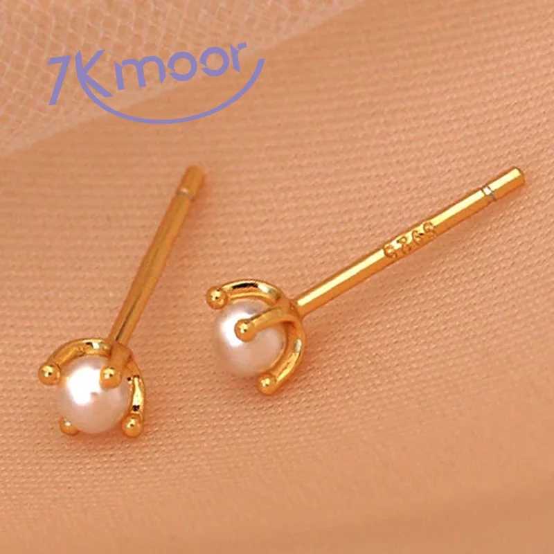 yichong 2024 Trend Mini Pearls 100% Sterling 925 Silver needle Small Stud Earrings for Women Female Fine Jewelry WholesaleX241023