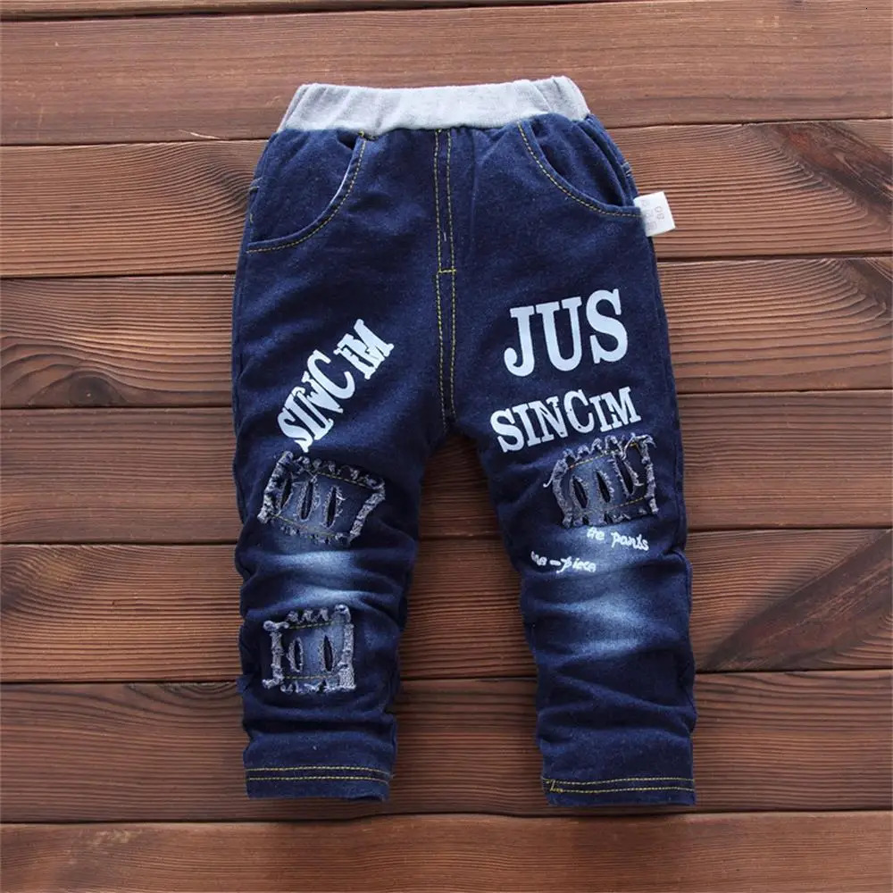 Baby mens and childrens spring denim suit fashion trend clothing casual suit jackettoppants 3-piece set 241024