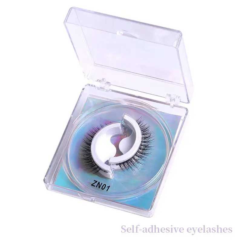 1 pair of self-adhesive false eyelashes 3D glue free eyelash strips natural mink eyelashes reusable eyelash extension beauty productsW241024