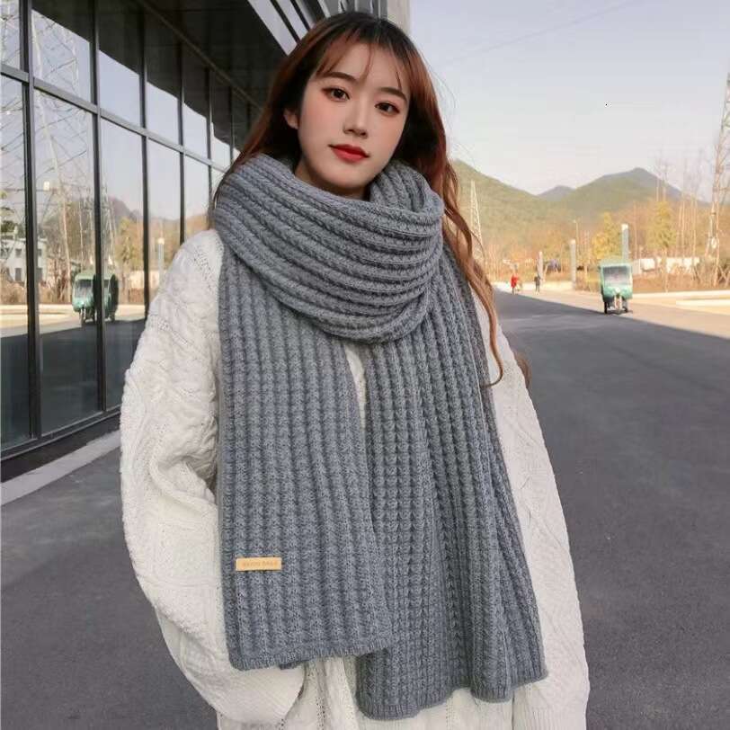 versatile classic Women's Winter go stylish, Comfortable Warm knitted wool bandelet Scarf long and belet scarf designers