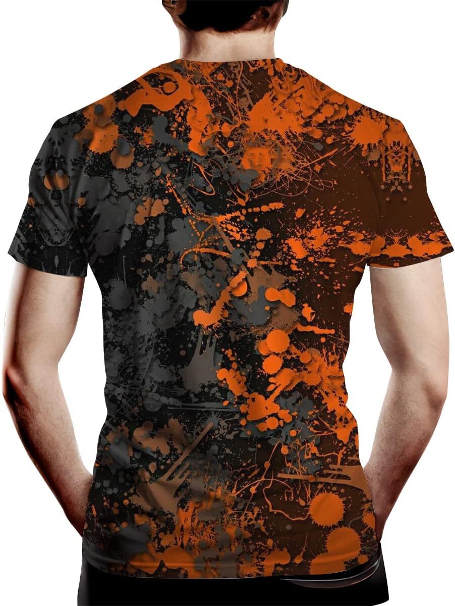 Mens T shirt Men's Novelty T Shirt Graffiti Print Summer Fashion tee Casual tops summer clothes Fashionable and cool