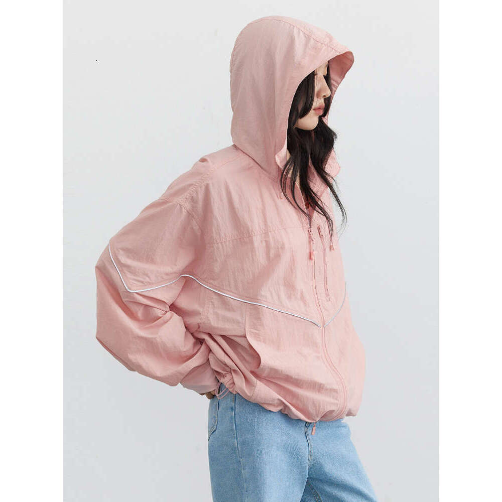 CHIC VEN Women's Jackets Thin Casual Loose Hooded Coat Long Sleeve Ladies Tops Streetwear Female Sunscreen Clothing Summer 2023