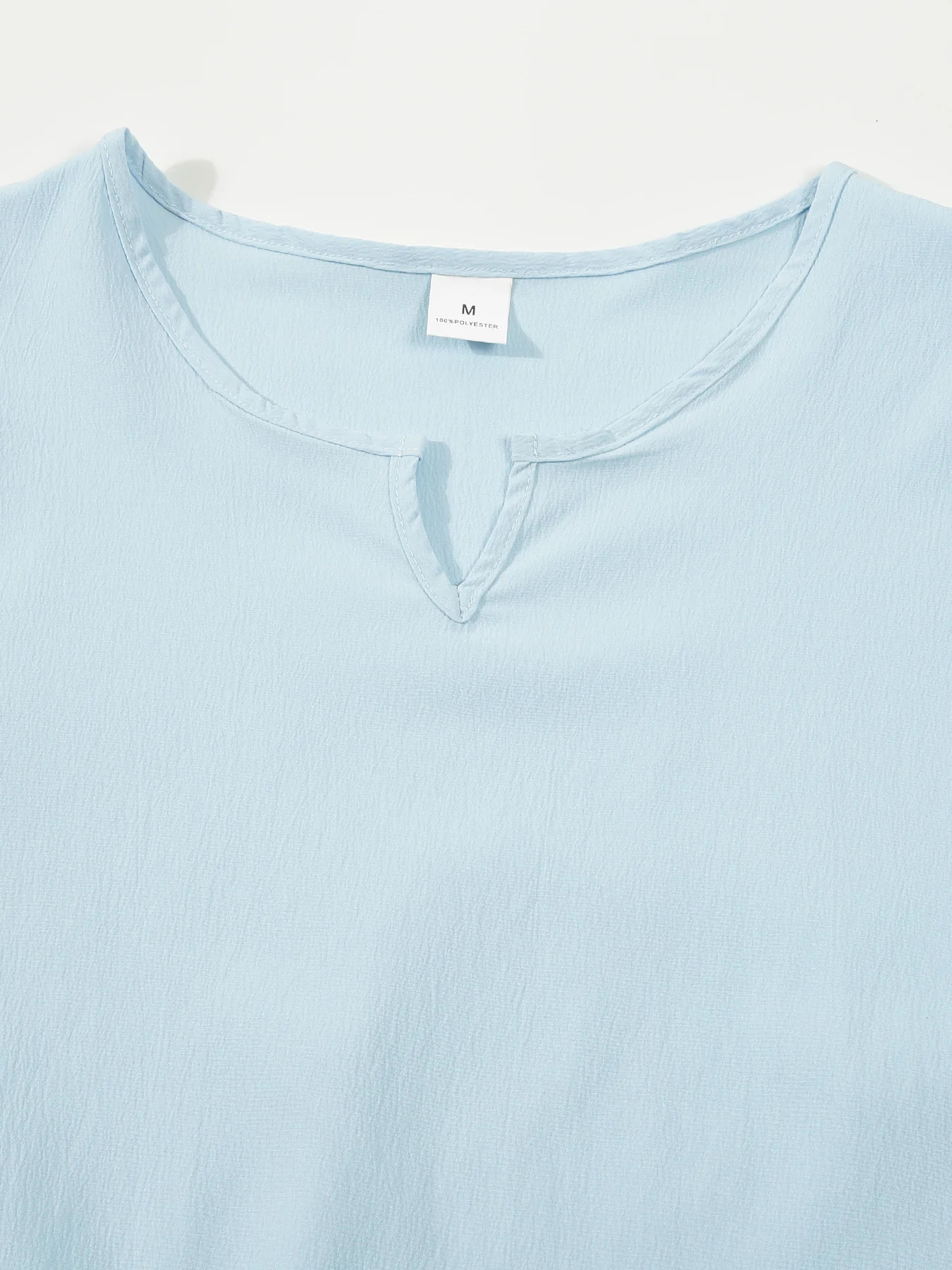 2-piece mens solid color loose summer suit short sleeved camping collar shirt and casual pants 241024