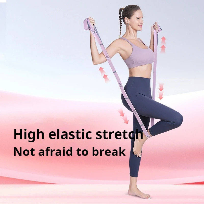 Yoga Resistance Band Subsection Auxiliary Stretching Belt Adult Training Elastic Bands Pilates Dance Loop Fitness Tension 241024