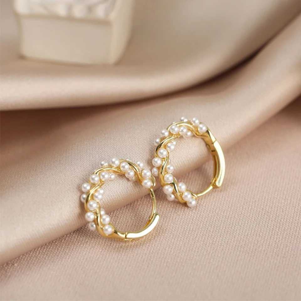 ZAKOL French imitation pearl ring earrings small round earrings suitable for womens mini jewelry elegant gifts W241023