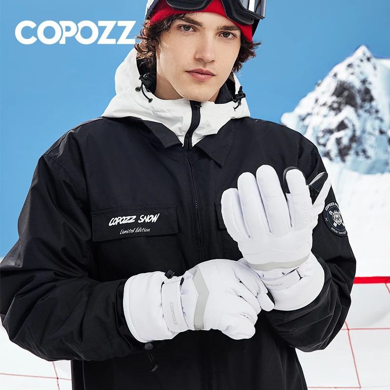 COPOZZ Winter Ski Gloves Hipora Diaphragm Thinsulate Snowboard Thermal Warm Touch Screen Skiing Men Women 241024