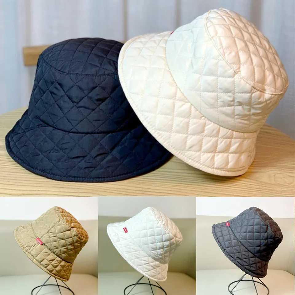 Winter warm thick flat bottomed bucket hat soft solid plush bucket hat mens warm flat topped Panama hat outdoor fishing hat X241023