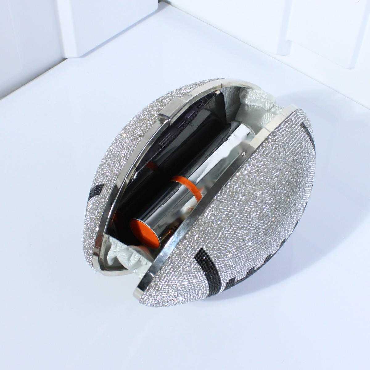 CMM Bag Set Diamonds for Ladies Dinner Rugby Ball Rhinestone Fashion Ball Party Evening Dress Bag