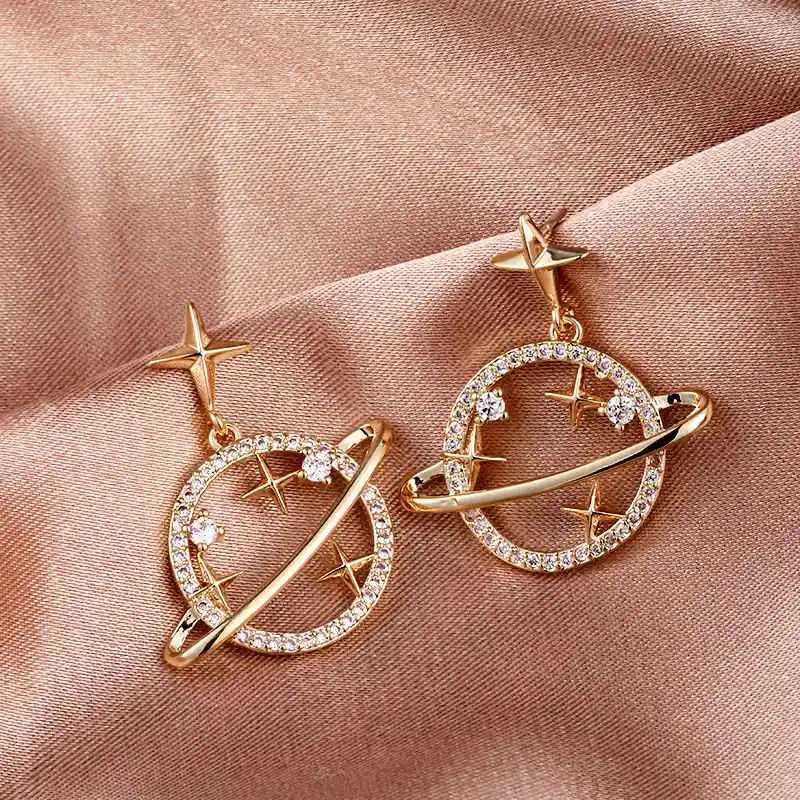 Fashion Heart Cat Planet Owl Pearl Stud Earrings For Women Elegant Flower Moon Wedding Jewelry Bridal Party Cute AccessoriesX241023