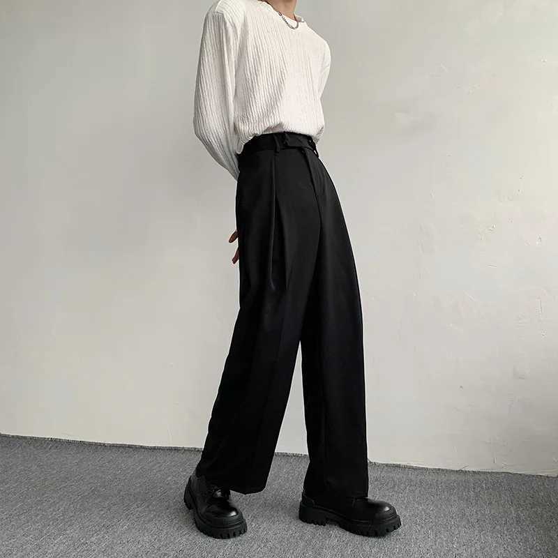 2023 New Black Suit Pants Men Fashion Social Mens Dress Pants Korean Loose Oversized Wide Leg Pants Mens Formal Trousers M-2XLX241023