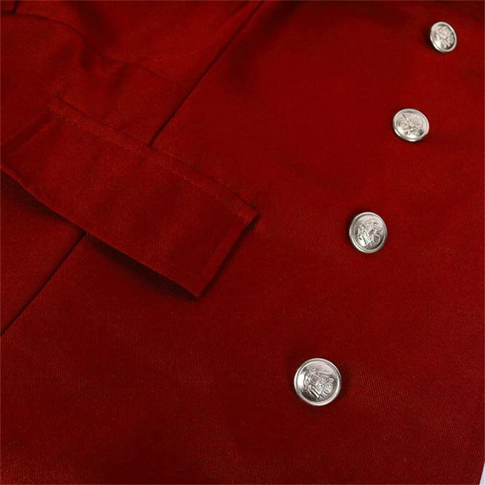 Mens Gothic Trench Medieval Steampunk Retro Coat Double layered Decoration Solid Mens Collar Coat Retro Long Trench 241024