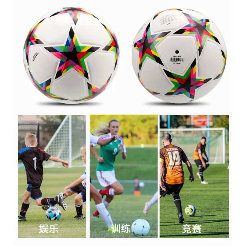 Newest soccer football footy training ball Size 5 PU Indoor football Match ball outdoor football for men womenXJ241023