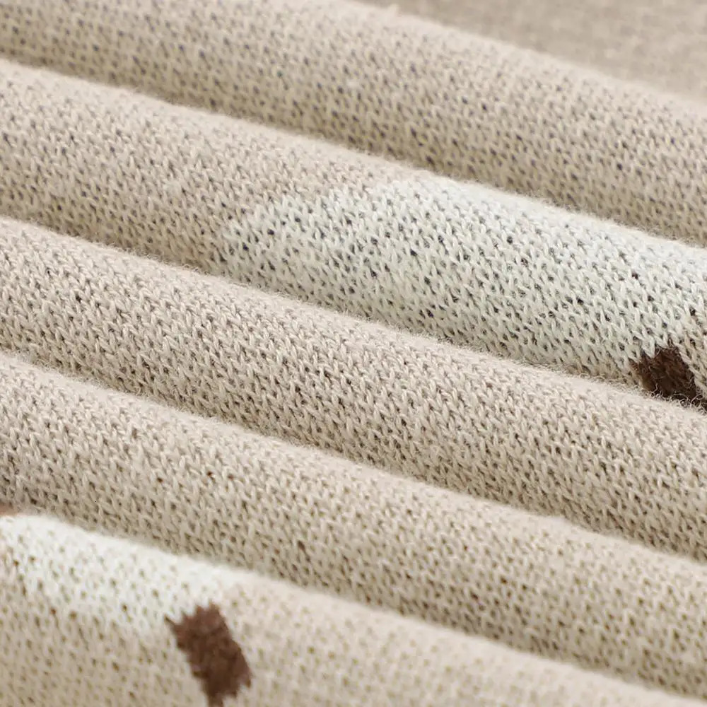 born swaddle packaging 100 * 80cm cotton knitted baby stroller bedding super soft childrens accessories 241023