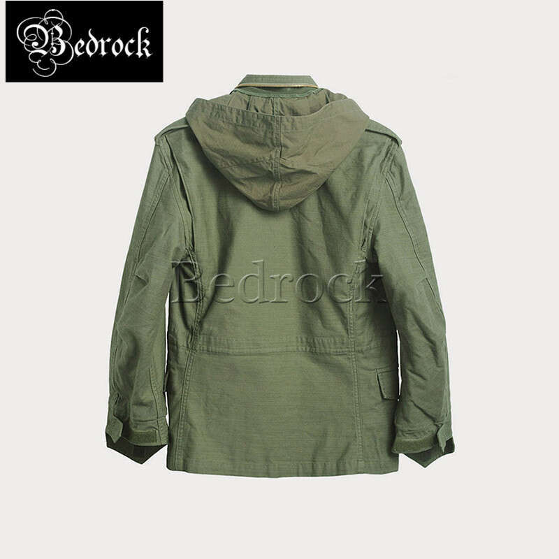 RT Reproduce M65 Og107 Toog Hooded Jacket Men's Field Windbreaker Hidden Hood Army Green Jacket