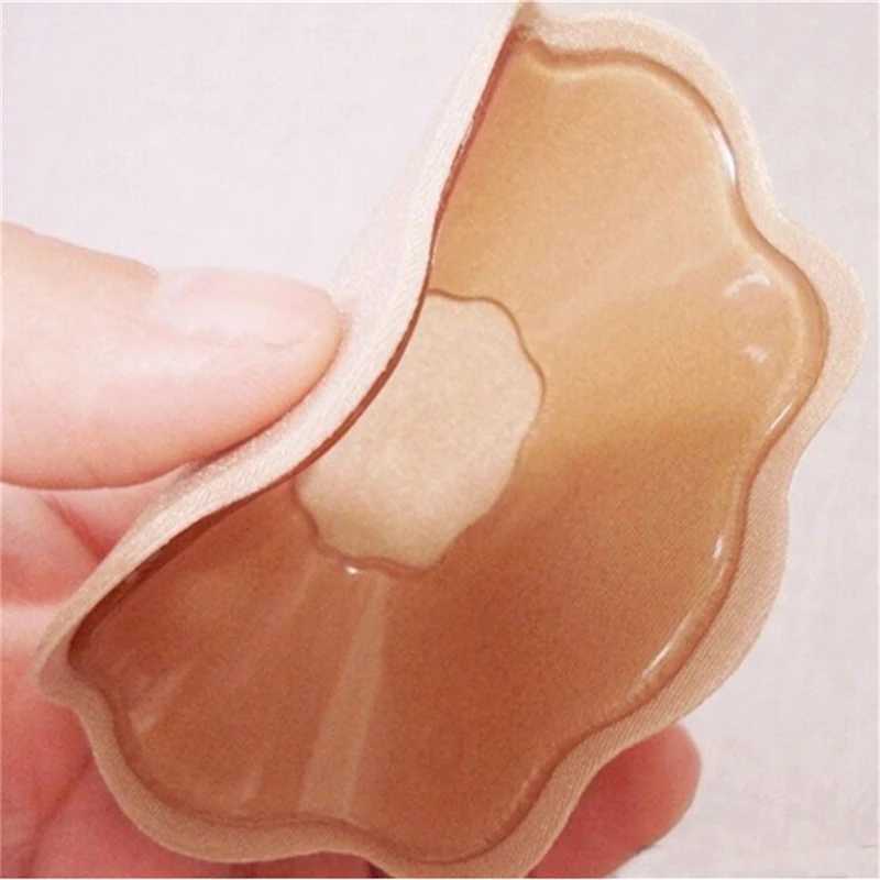 1Pair Bra Breast Pad Pasties Chest Stickers Nipple Cover Invisible Intimates Pad Reusable Self Adhesive Petal Silicone Bra PadXJ241024