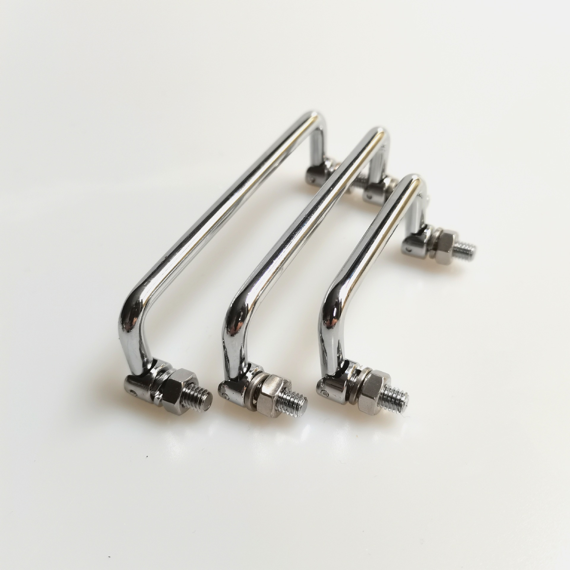 Durable Chrome-Coated Carbon Steel Handles for Distribution Panels and Metal Boxes