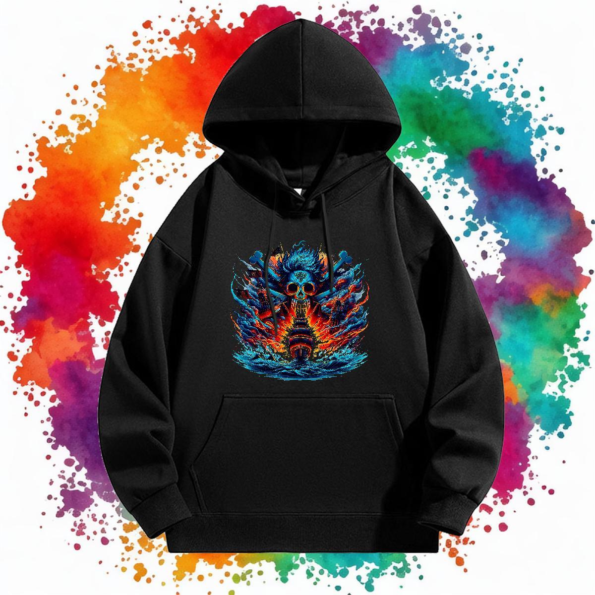 Casual New Men Sweatshirt hoodie Breathable Unisex Men Tops Hoodie DIY Top Pullover Hoodie Street Wear Velvet Thick