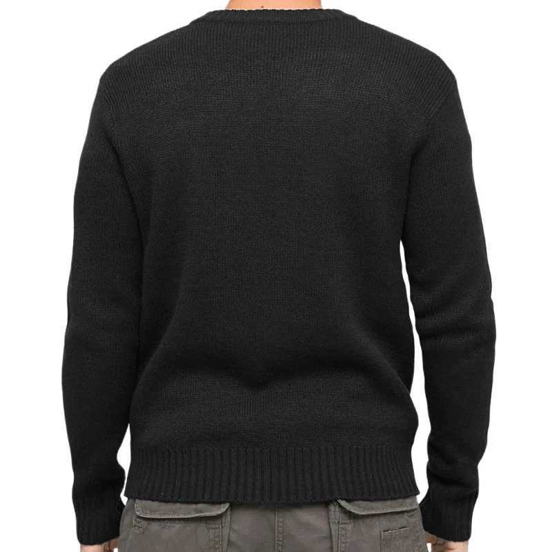 2024 Autumn New Casual Knitted Jumper Tops Mens Fashion Zipper Crew Neck Knit Sweaters For Men Leisure Solid Color Slim Sweater LX241024