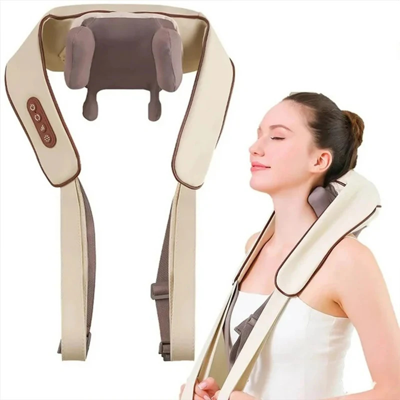 8D Neck and Shoulder Massager Electric Air Compress Kneading Multifunctional Back Massaging Multiple Parts of the Body 241024