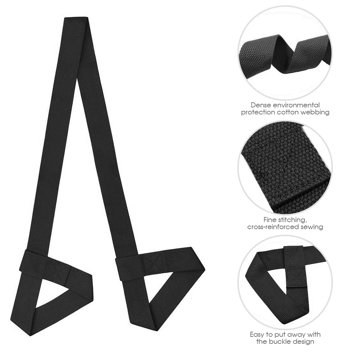 Adjustable Yoga Mat Strap Belt Shoulder Carry Sports Sling Exercise Stretch Fitness Elastic Equipment 241024