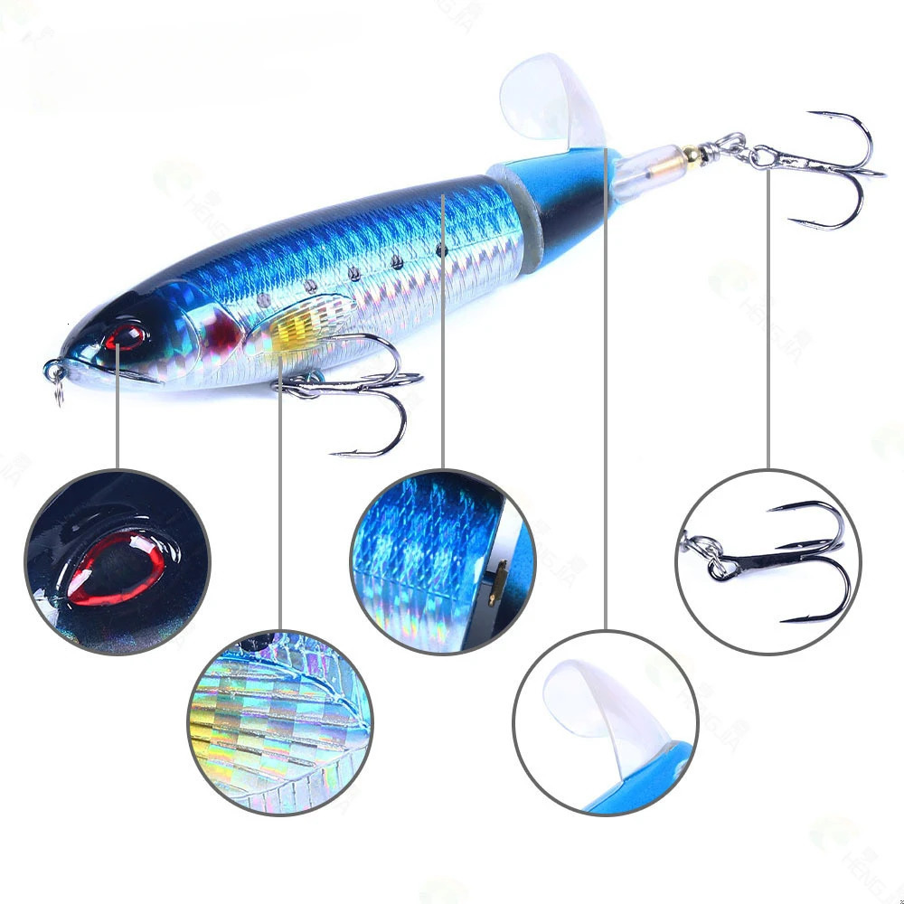 13g 17g 36g Whopper Popper Propeller Topwater Fishing Lures Artificial Bait Hard Crankbait Wobbler Rotating Tail Tackle 241024