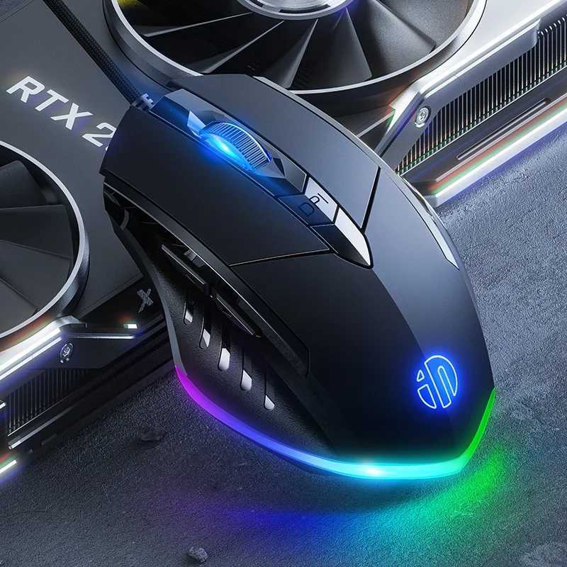 Inphic Wired Gaming Mouse Six-button Macro Programming Definition to Adjust DPI Silent Office MouseLX241024