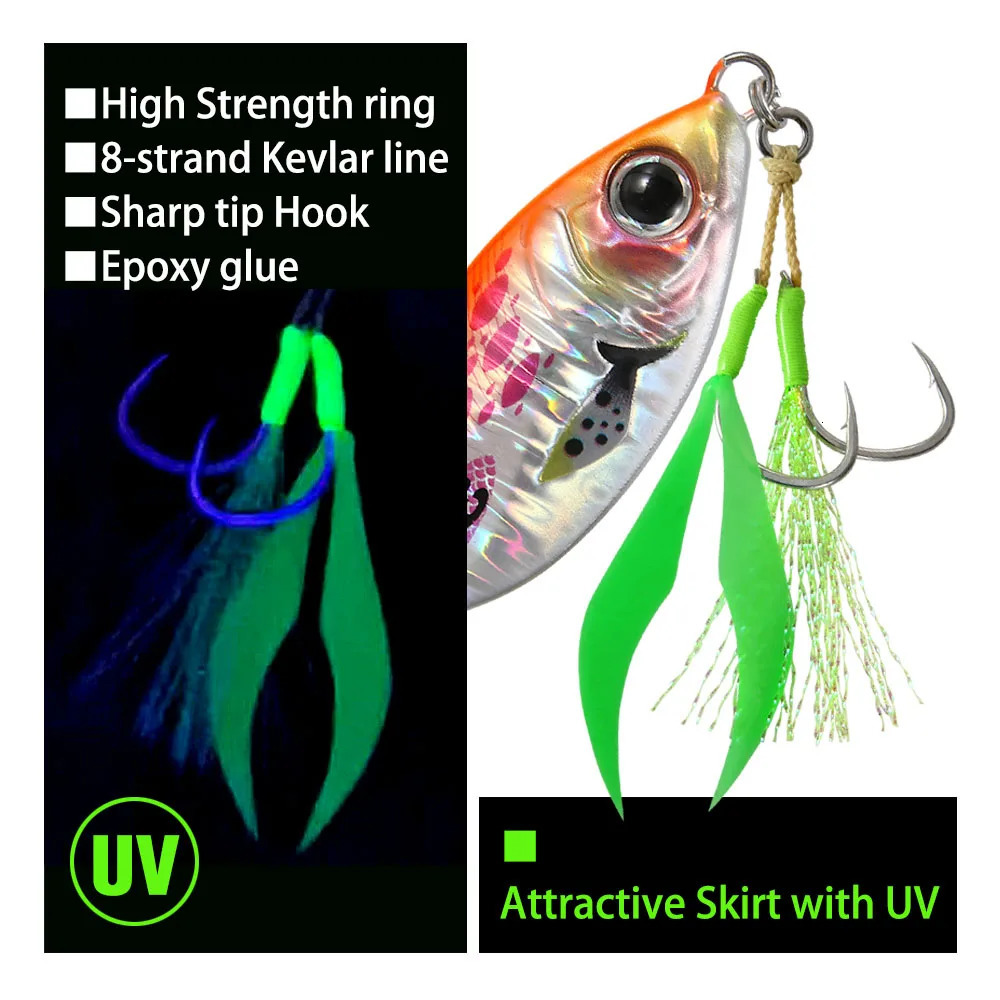 FSTK Metal Jig Fishing Lures Slow Jigging Lure 15g25g35g60g Shore Cast Saltwater Spoon Pike Bass Trout Artificial Baits 241024