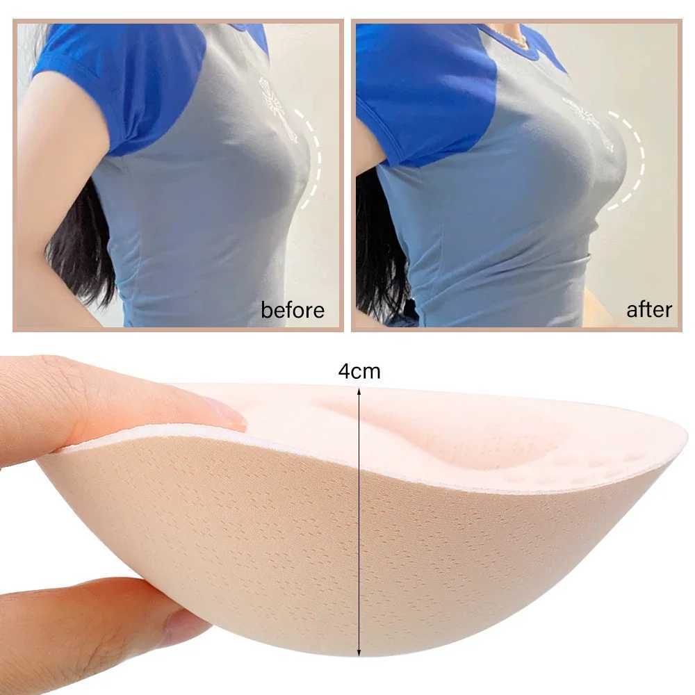 1/2pairs Thick Sponge Push Up Bra Pad Set for Women Invisible Insert Swimsuit Bikini Breast Enhancers Chest Cup Pads AccessoriesXJ241024