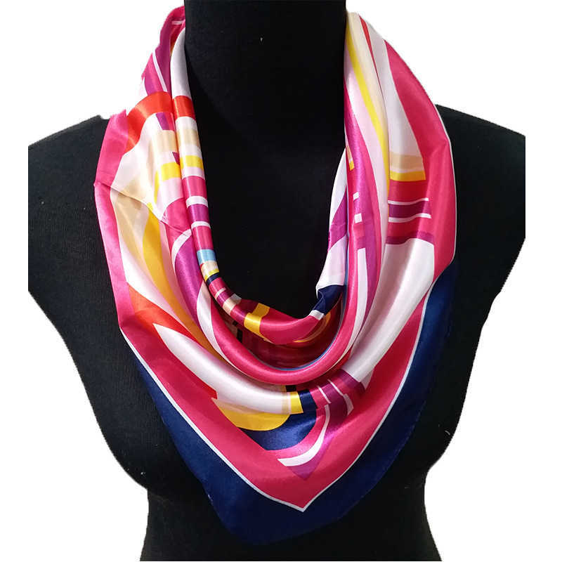 small Professional square gift silk uniform simulation female work bank versatile 60 stewardess hotel go scarf designers