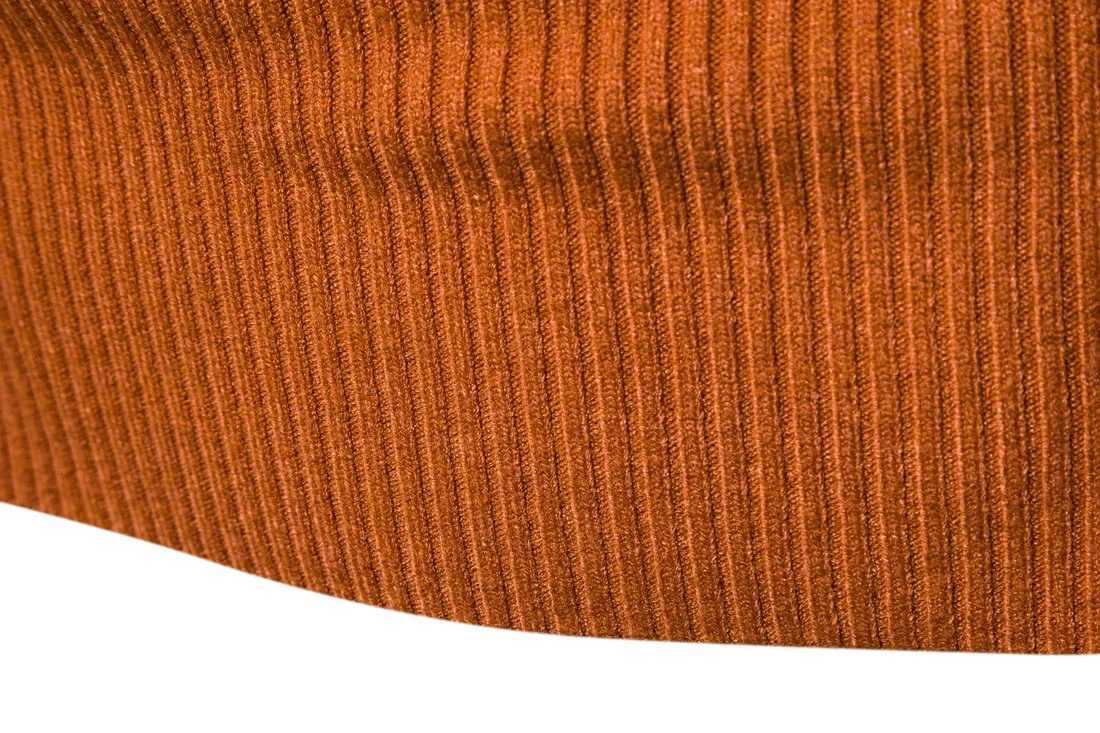 Autumn Winter New Mens Turtleneck Sweater Male Version Casual All-match Long Sleeved Stripes Knitted Sweater Pullover LX241024