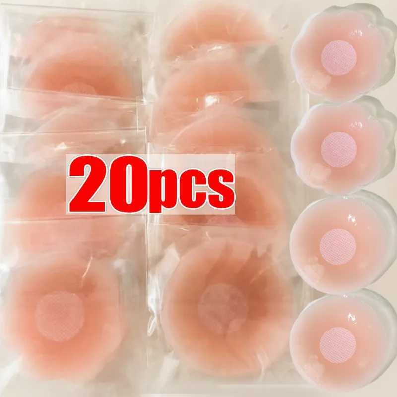 2/20pcs Women Invisible Nipple Cover Stickers Self-adhesive Chest Breast Petals Silicone Lift Up Paddings Reusable Patch BraXJ241024