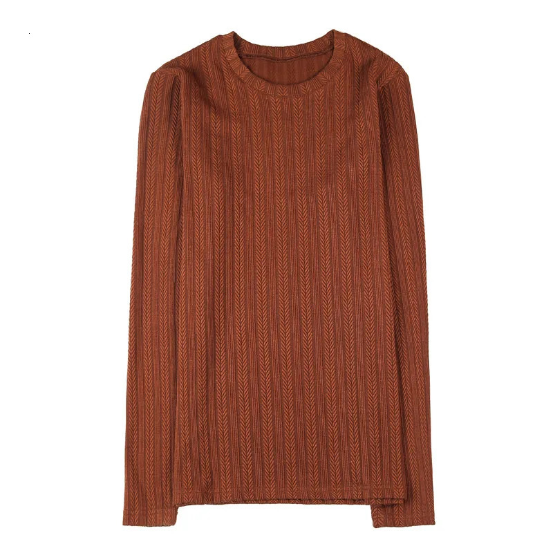 Mens autumn long sleeved casual mens T-shirt fully matched O-neck slim fit elastic T-shirt mens plus size 4XL 241024